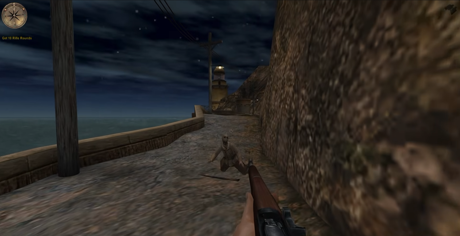 Lighthouse sea wall — Medal of Honor: Allied Assault